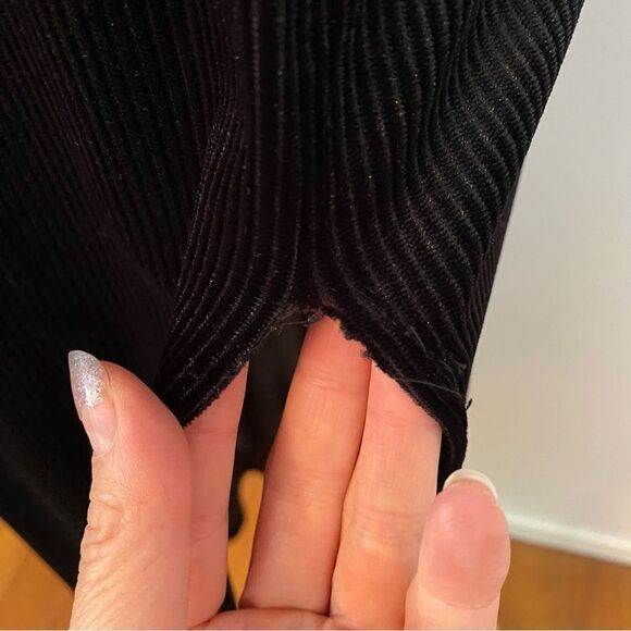 Free People Black Ribbed Velvet Maxi Dress Size XS Tagged - Picture 15 of 16